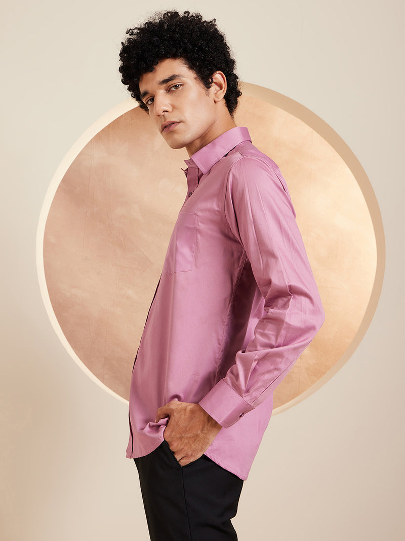 Lavender: Pure Cotton Formal Shirt