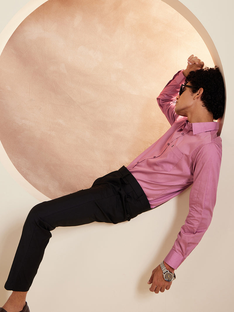 Lavender: Pure Cotton Formal Shirt