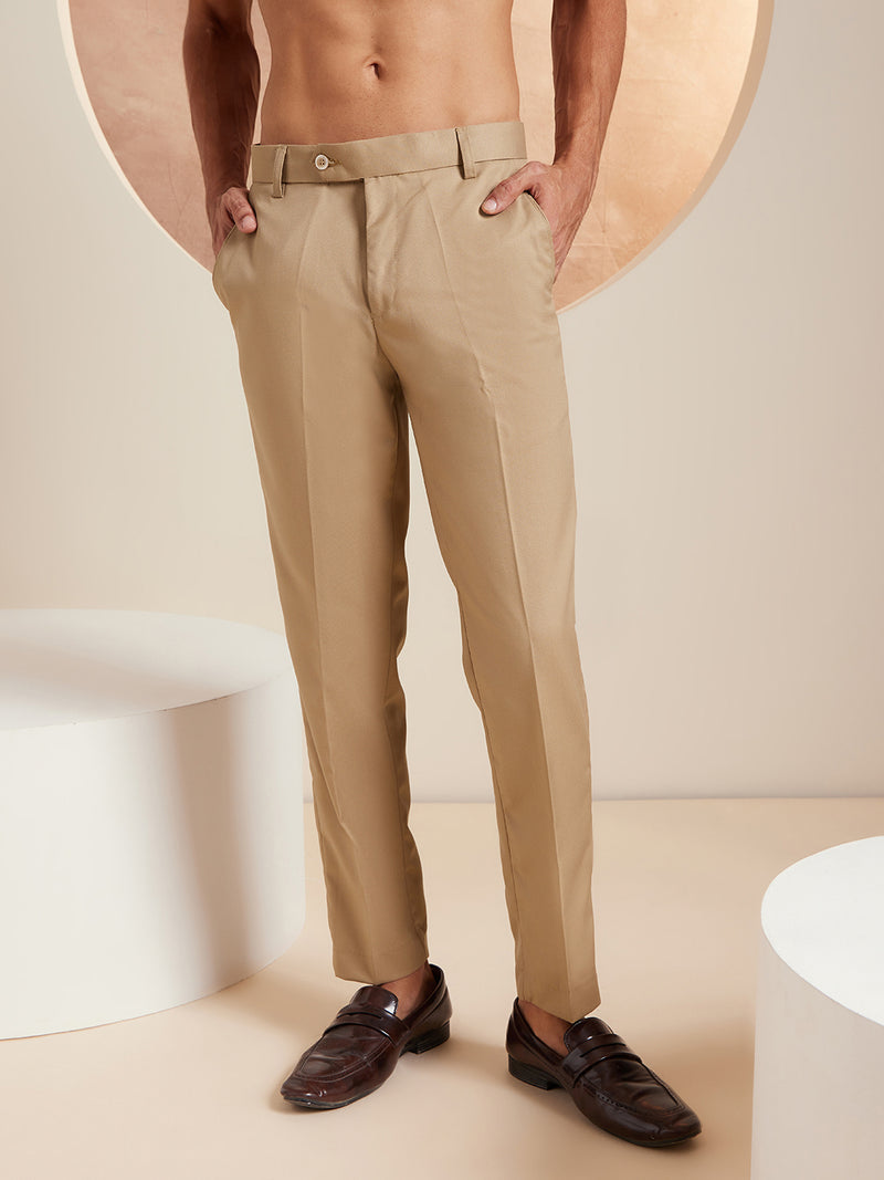 DENNISON Men Smart Tapered Fit Easy Wash Trouser