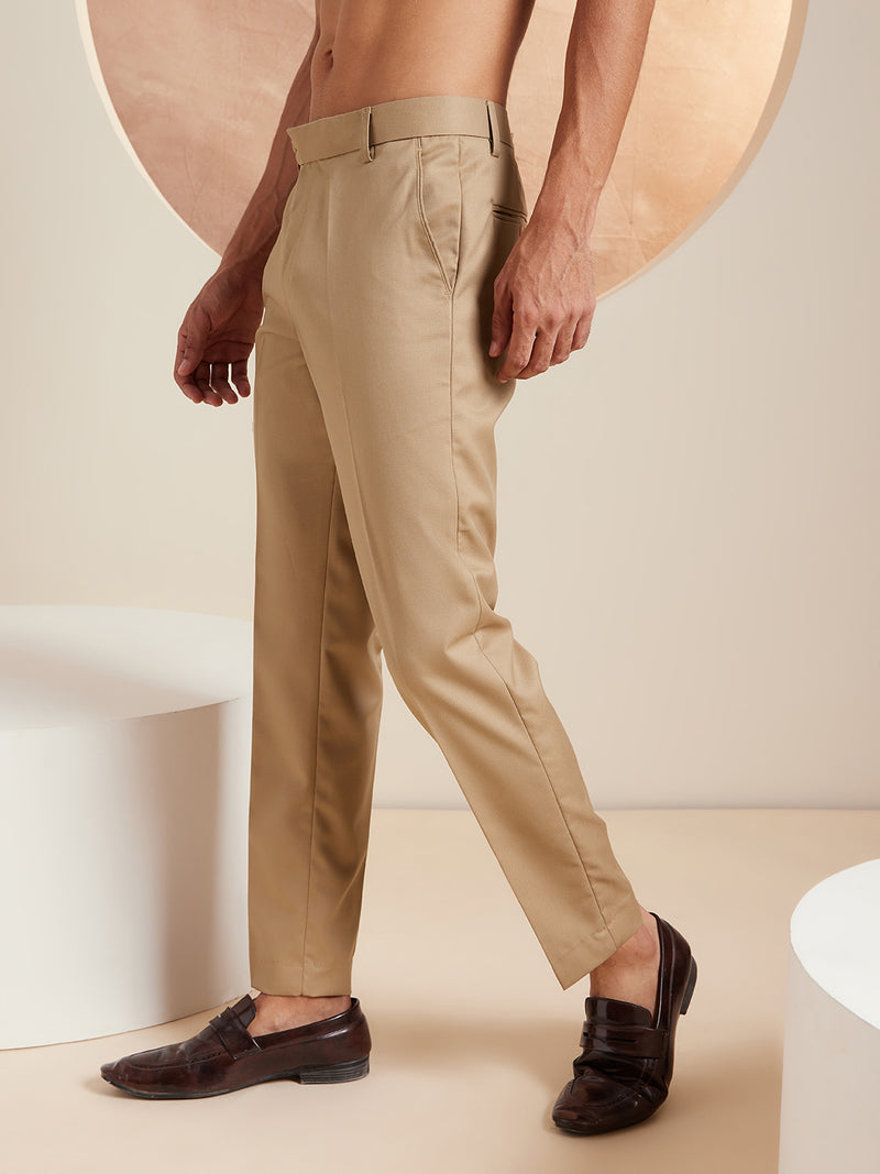 DENNISON Men Smart Tapered Fit Easy Wash Trouser