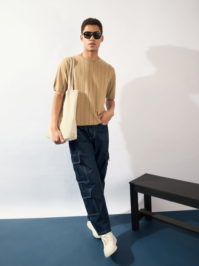 Off White: Relaxed Knitted T-Shirt