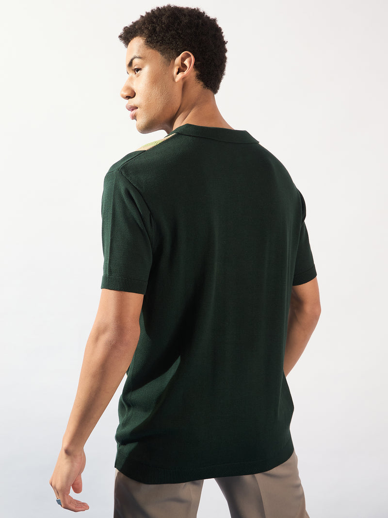 Green: Relaxed Polo T-Shirt
