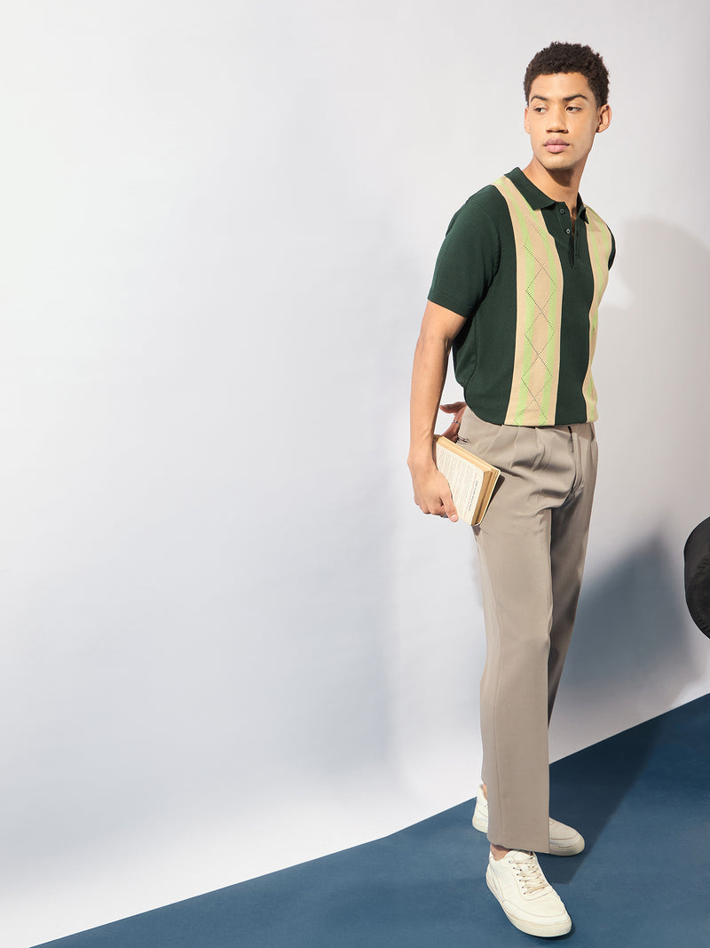 Green: Relaxed Polo T-Shirt