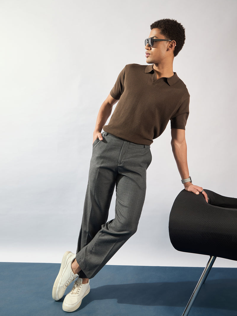 Grey: Korean Baggy Fit Trouser