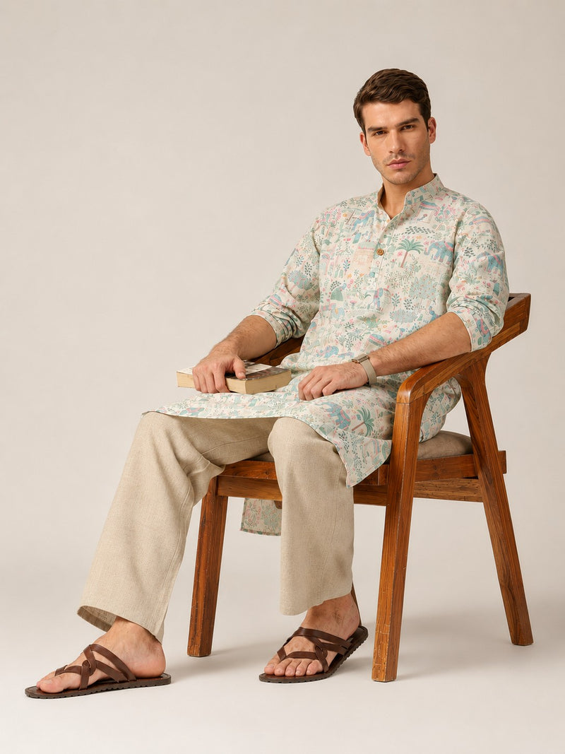Tropical Printed  Kurta