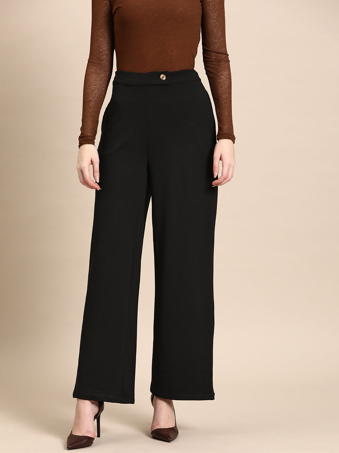 DENNISON Smart High-Rise Pleated Trousers