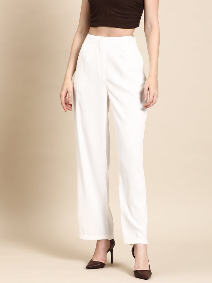 DENNISON Smart High-Rise Pleated Trousers