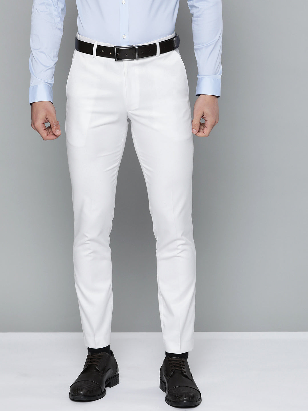 ASOS DESIGN smart tapered linen mix trousers in white | ASOS