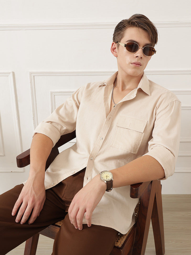 Oversized Flap Pocket Shirt