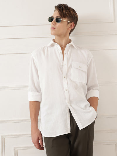 Oversized Flap Pocket Shirt