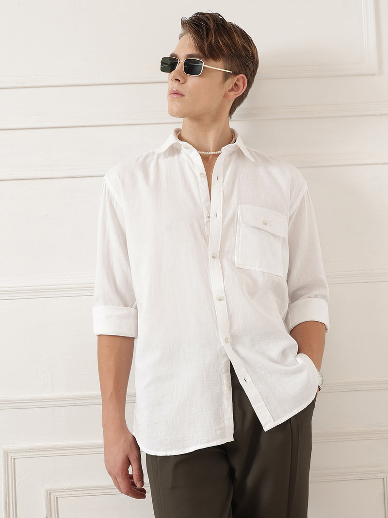 Oversized Flap Pocket Shirt