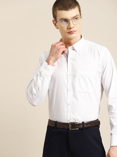 White: Laffer Smart Opaque Formal Shirt