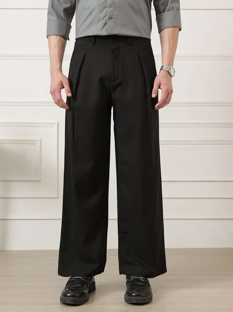 Wide Leg Pleated Korean Pant