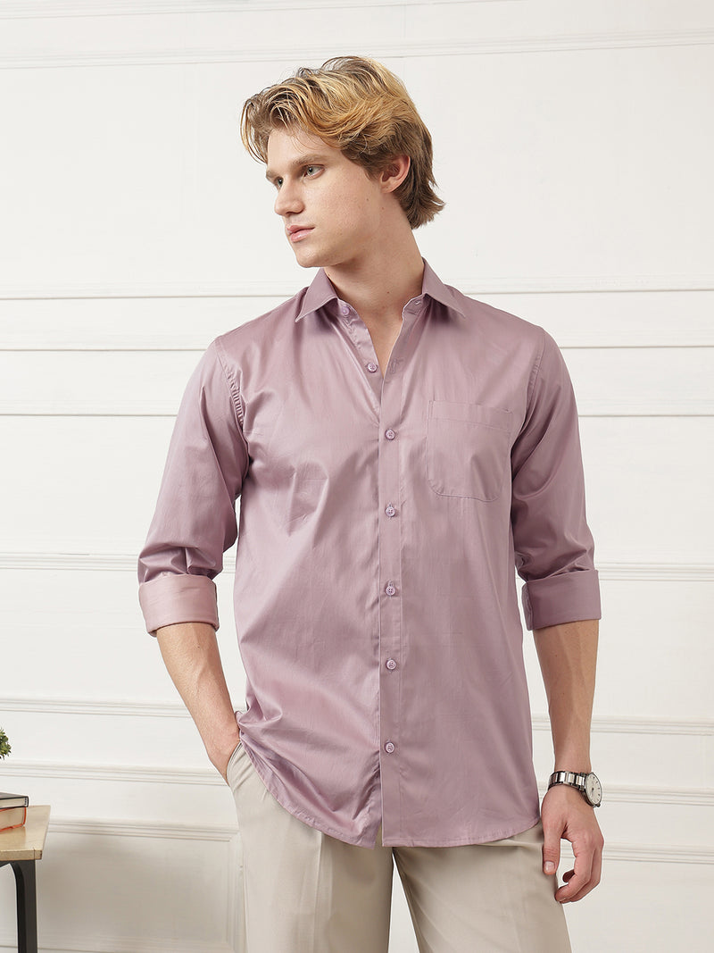 Spread Collar Formal Shirt