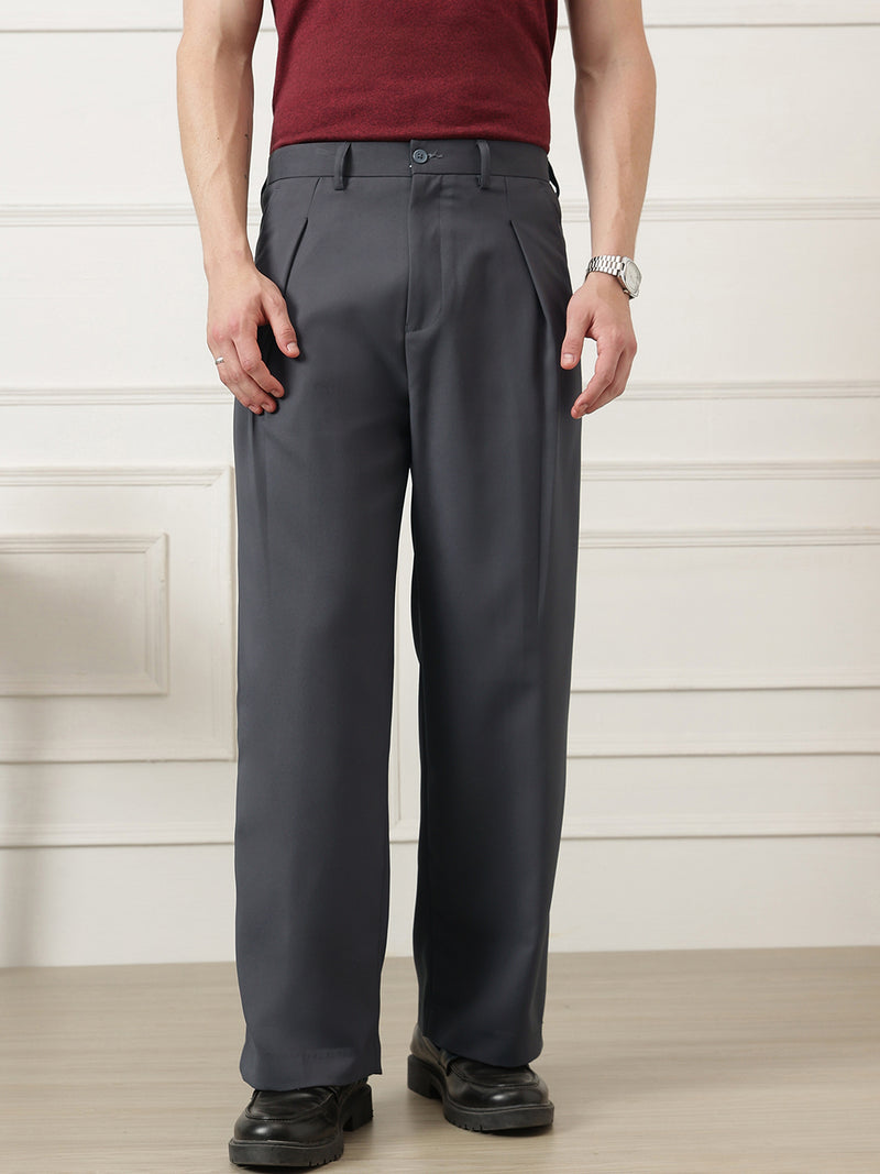 Wide Leg Pleated Korean Pant