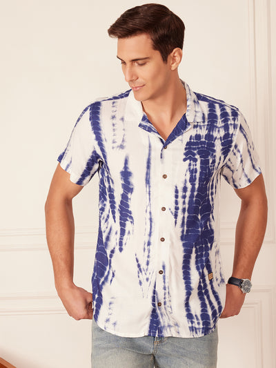 White& Blue:Tie & Dye Shirt