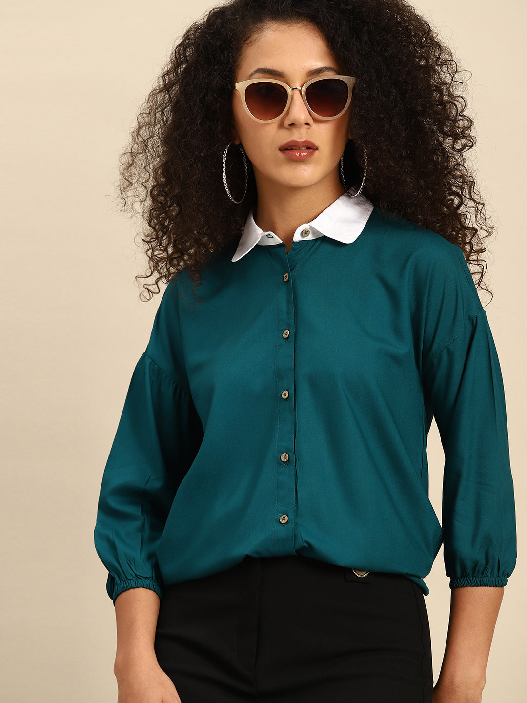 DENNISON Women Smart Opaque Casual Shirt