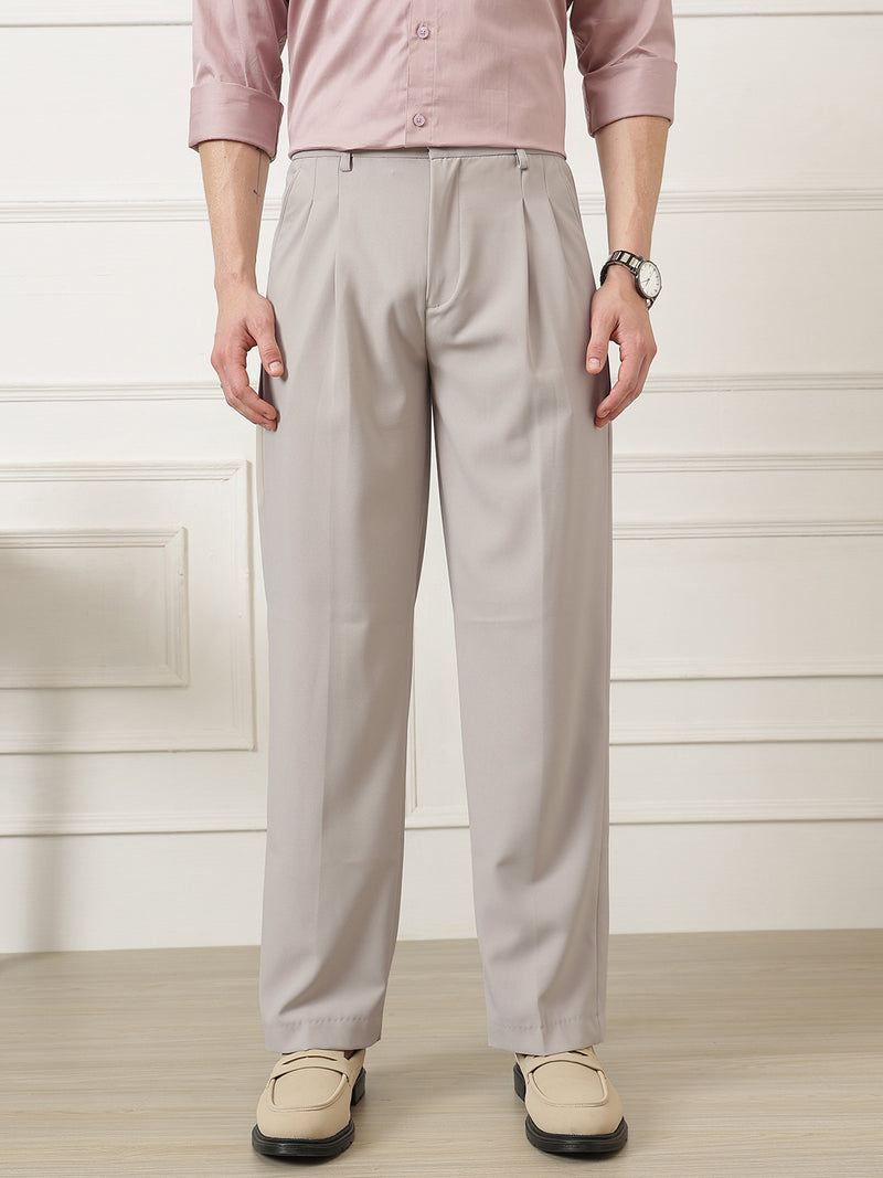 Korean Baggy Fit Double Pleated Trouser
