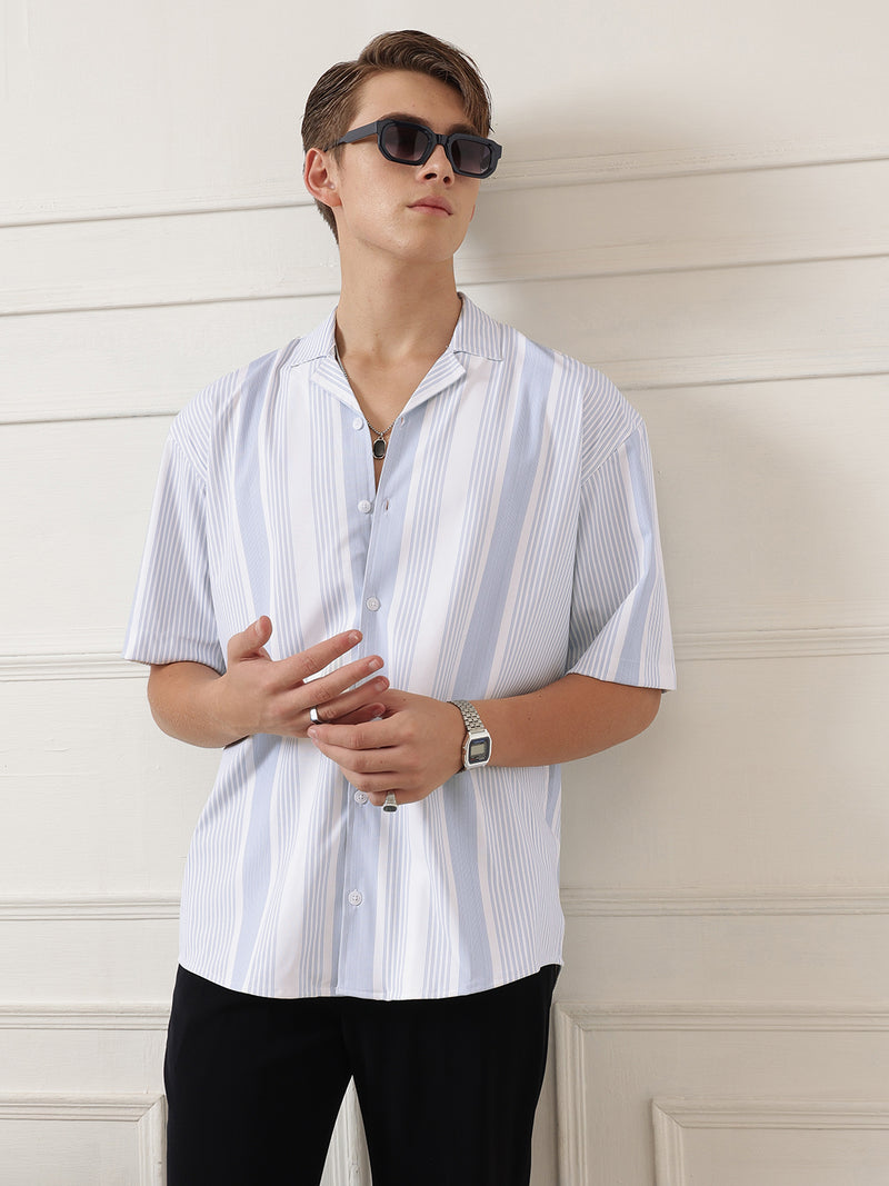 Men Striped Resort Shirt