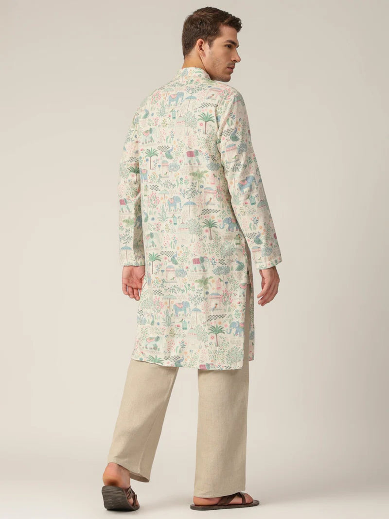 Tropical Printed  Kurta