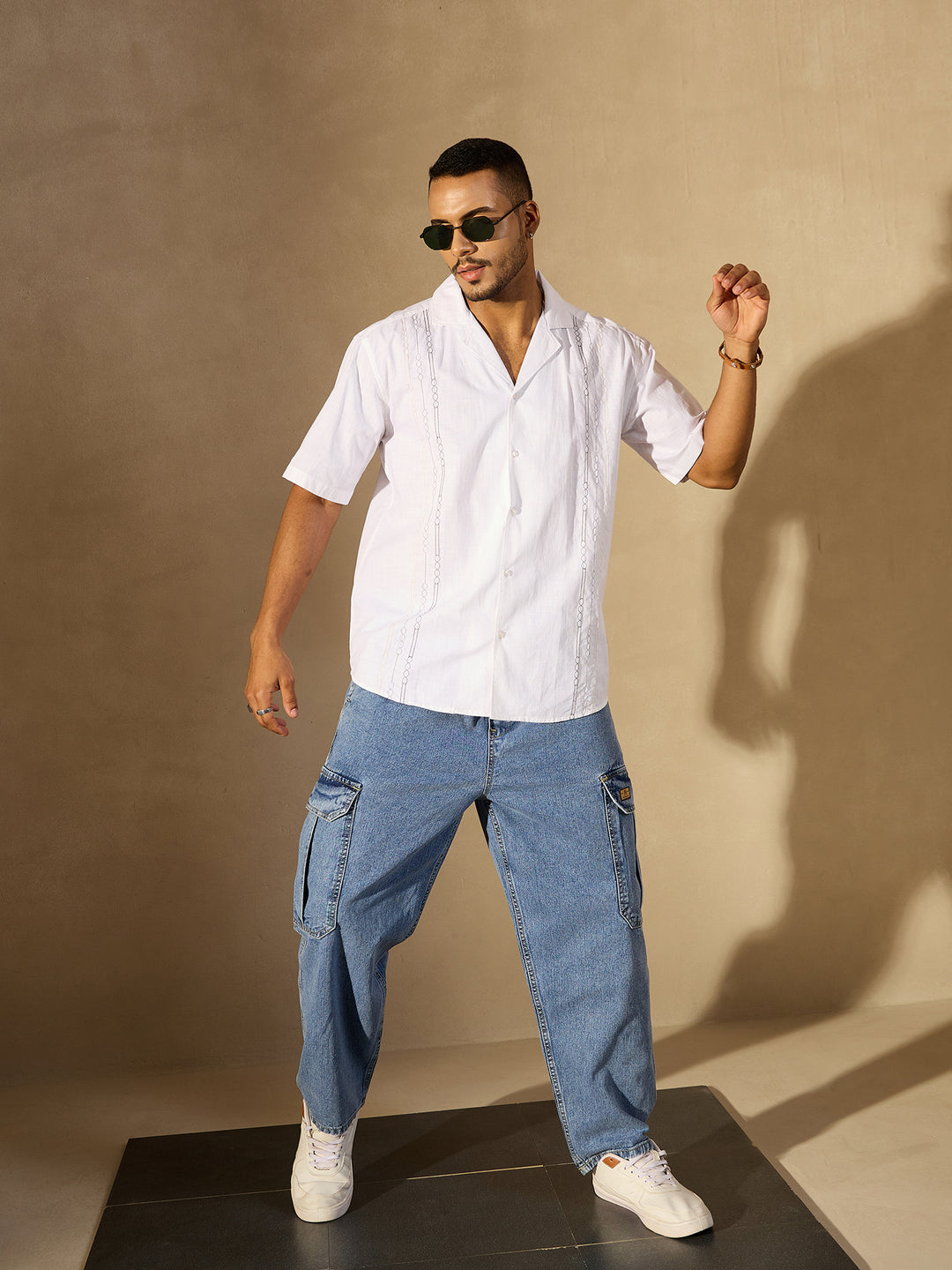 White: Embroidered Shirt