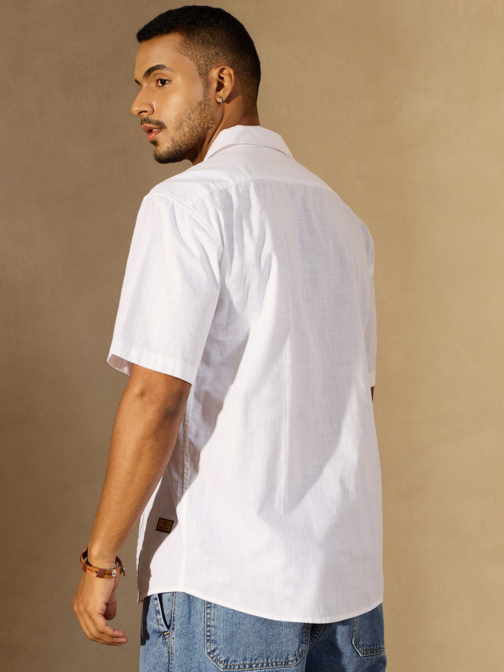 White: Embroidered Shirt