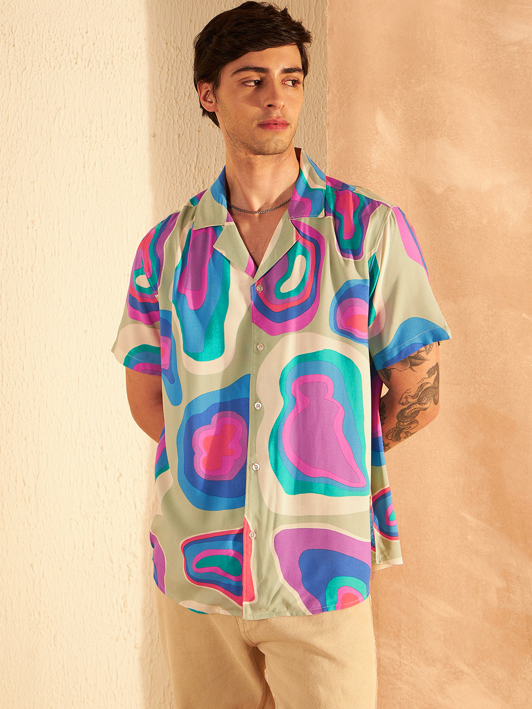 DENNISON Multicolor Block Printed Shirt