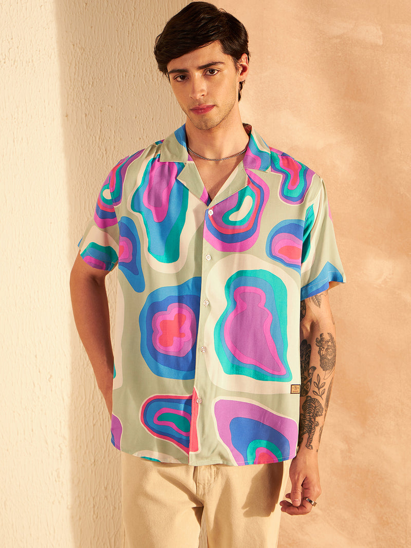 DENNISON Multicolor Block Printed Shirt
