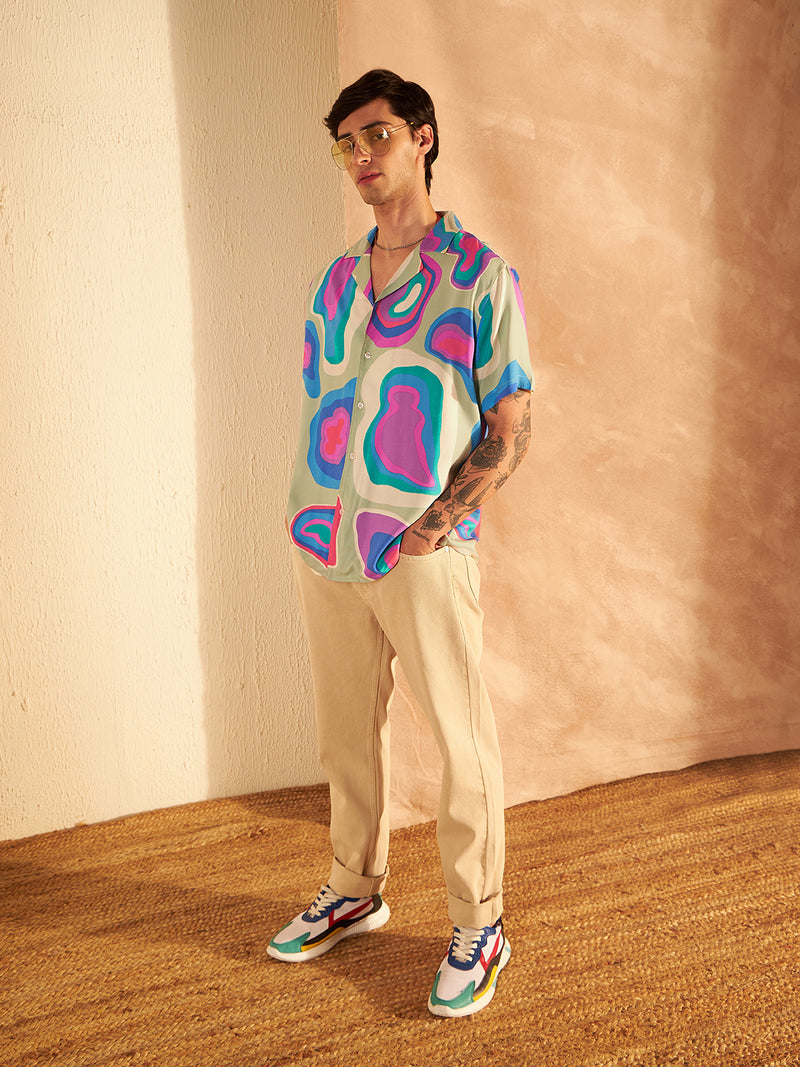 DENNISON Multicolor Block Printed Shirt