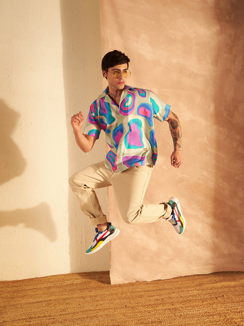 DENNISON Multicolor Block Printed Shirt