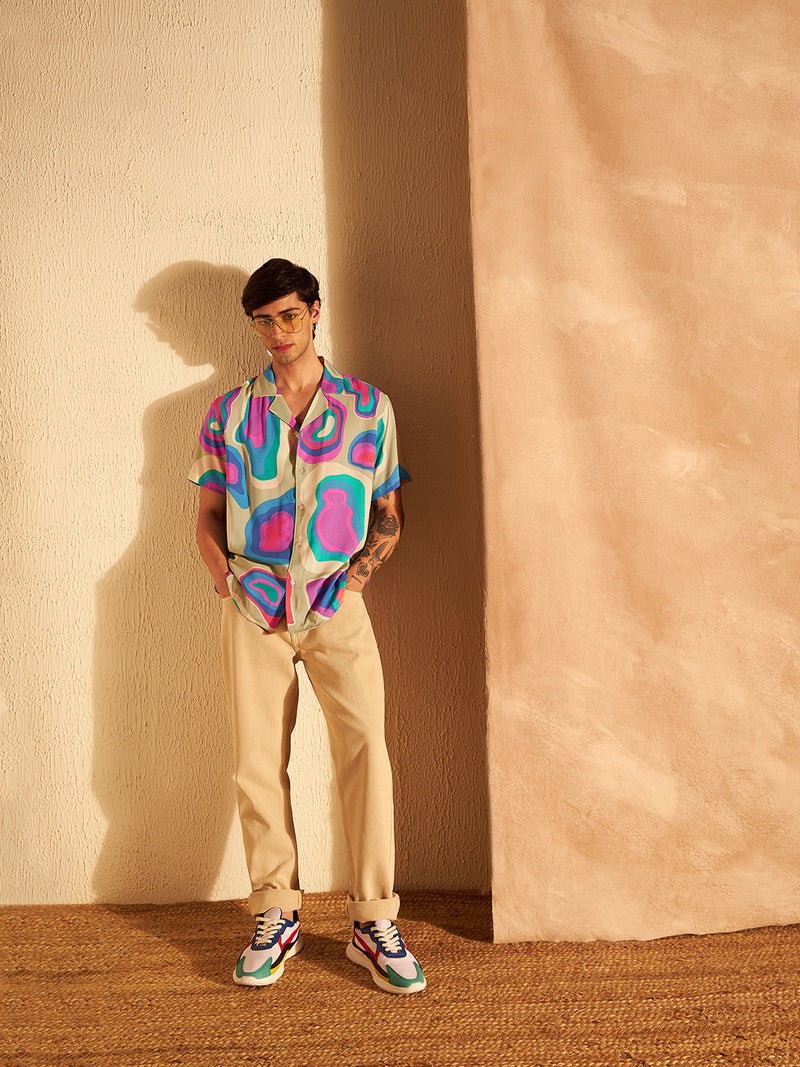DENNISON Multicolor Block Printed Shirt