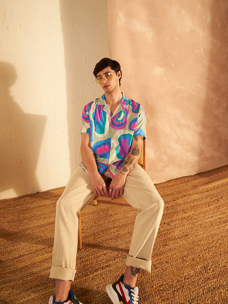DENNISON Multicolor Block Printed Shirt
