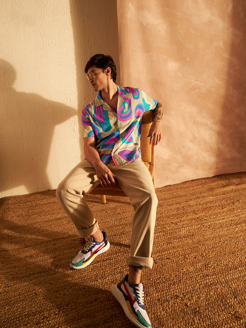 DENNISON Multicolor Block Printed Shirt