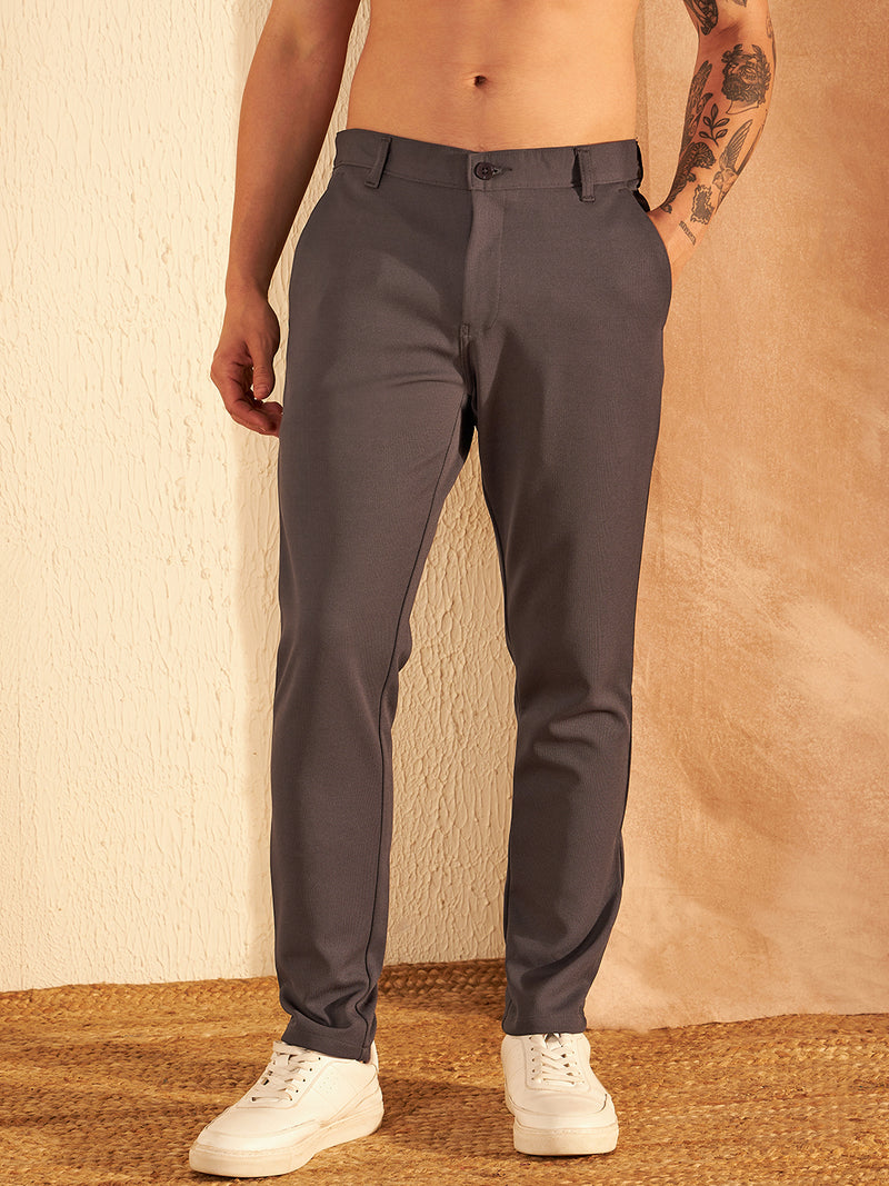 Slate Grey: Casual Chinos