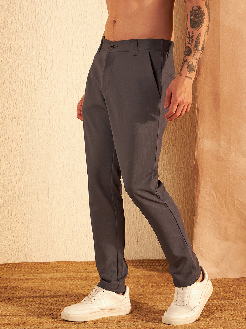 Slate Grey: Casual Chinos