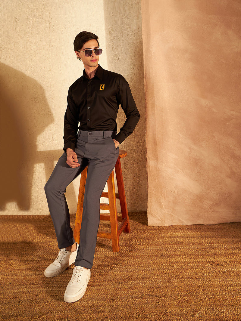 Slate Grey: Casual Chinos