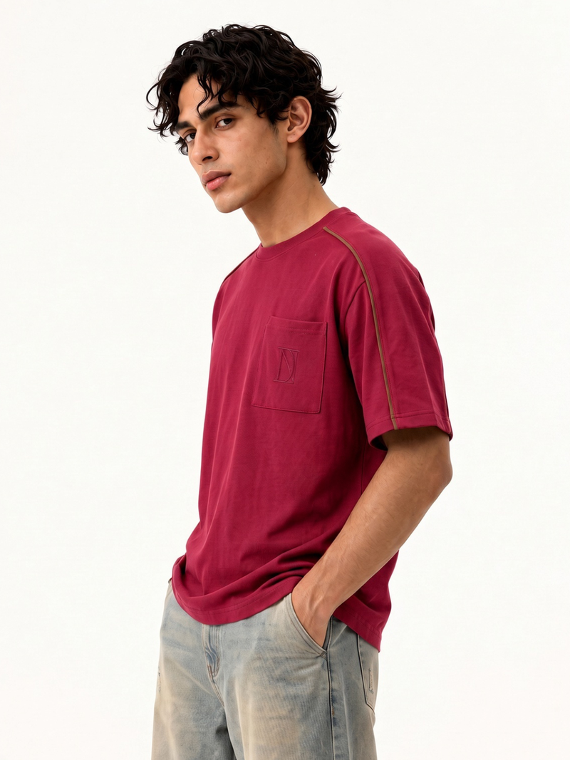 Stamp Printed Oversized T-Shirt