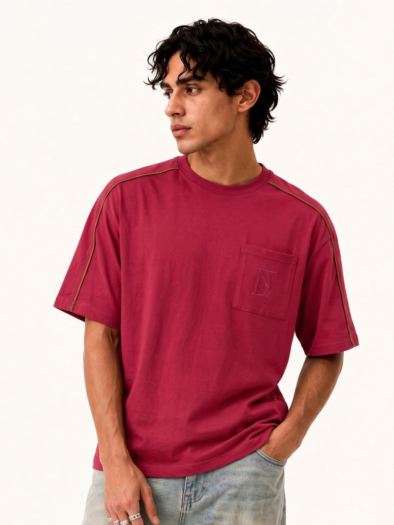 Stamp Printed Oversized T-Shirt