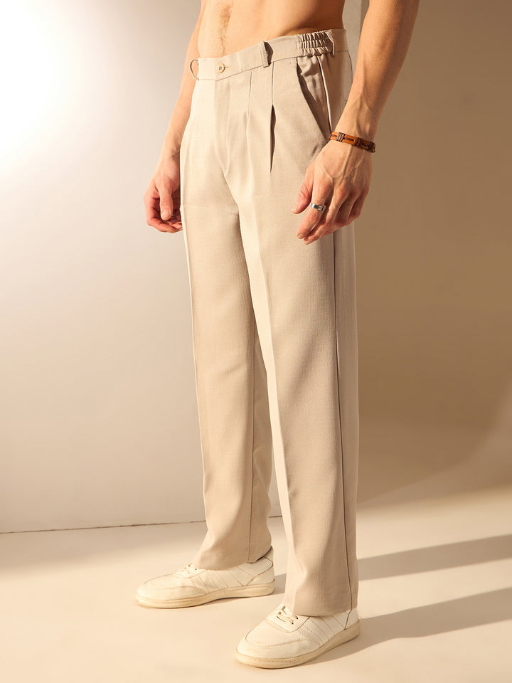 Pearl Grey: Korean Baggy Fit Trousers