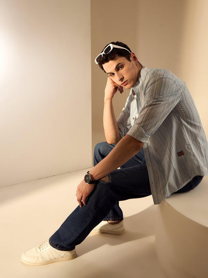 Navy Blue: Baggy Jeans