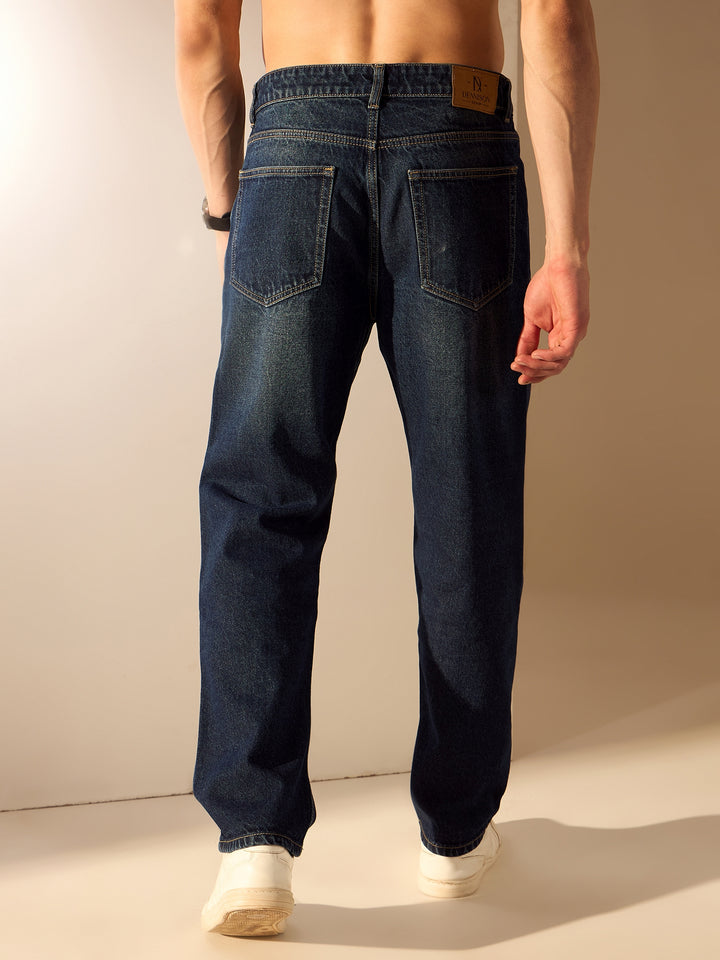 Navy Blue: Baggy Jeans