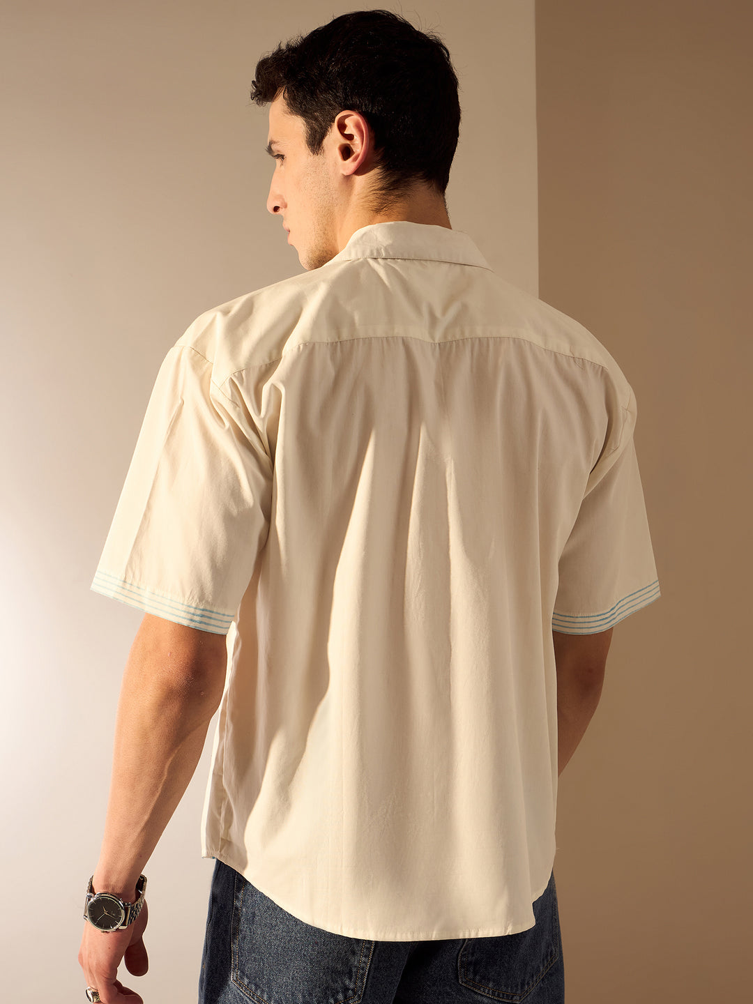 Off White: Ethnic Printed Oversized Shirt