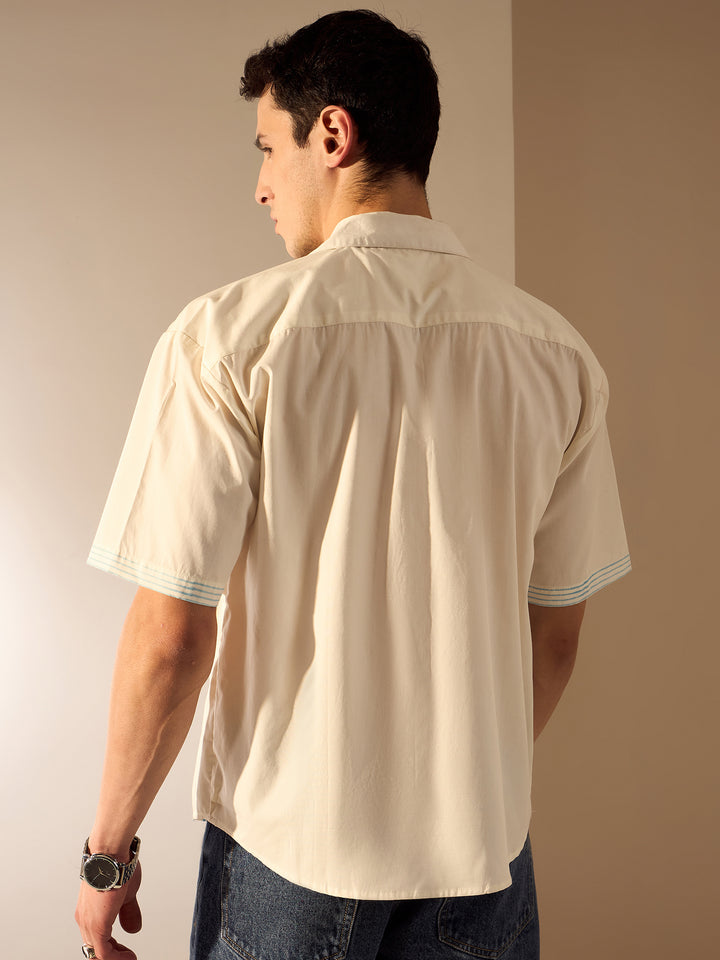 Off White: Ethnic Printed Oversized Shirt