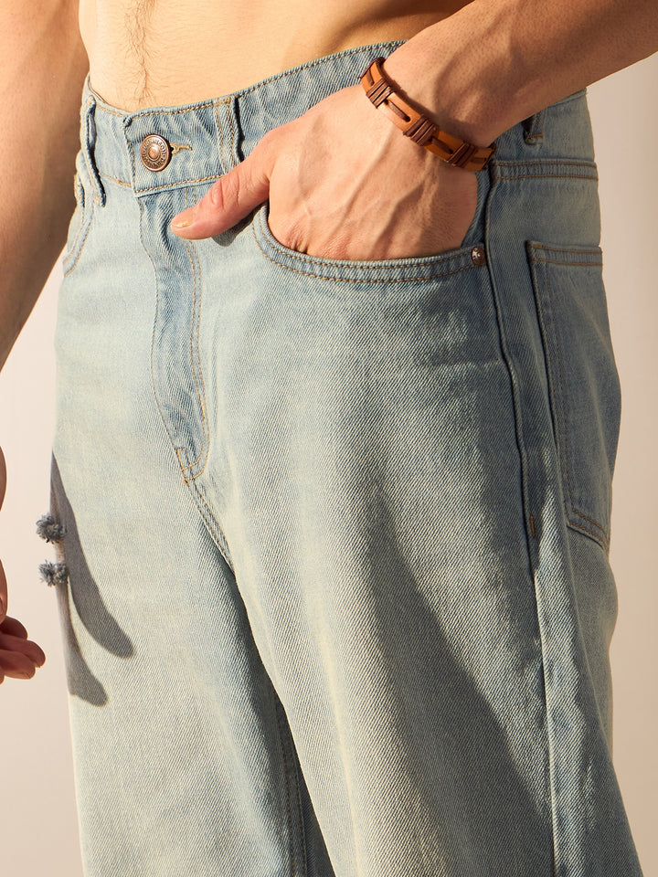Dust Blue: Baggy Fit Jeans