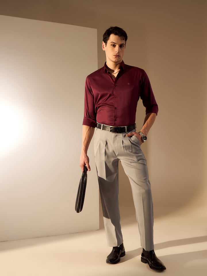 Men's Premium Satin Party Shirt