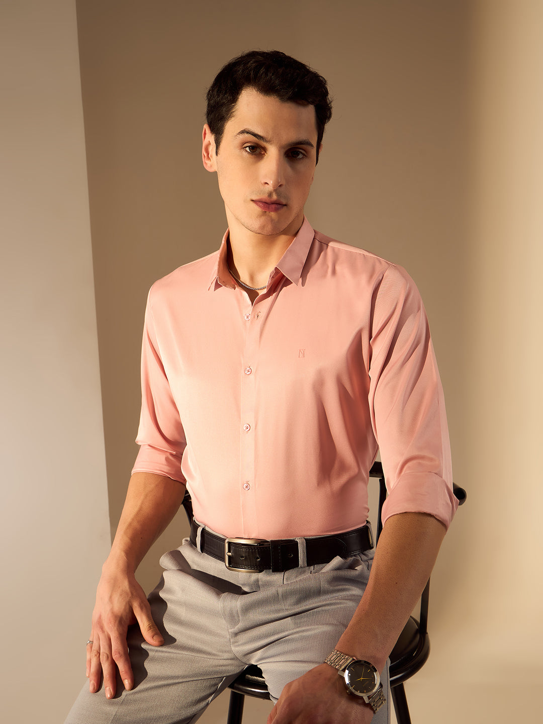 Men's Premium Satin Party Shirt