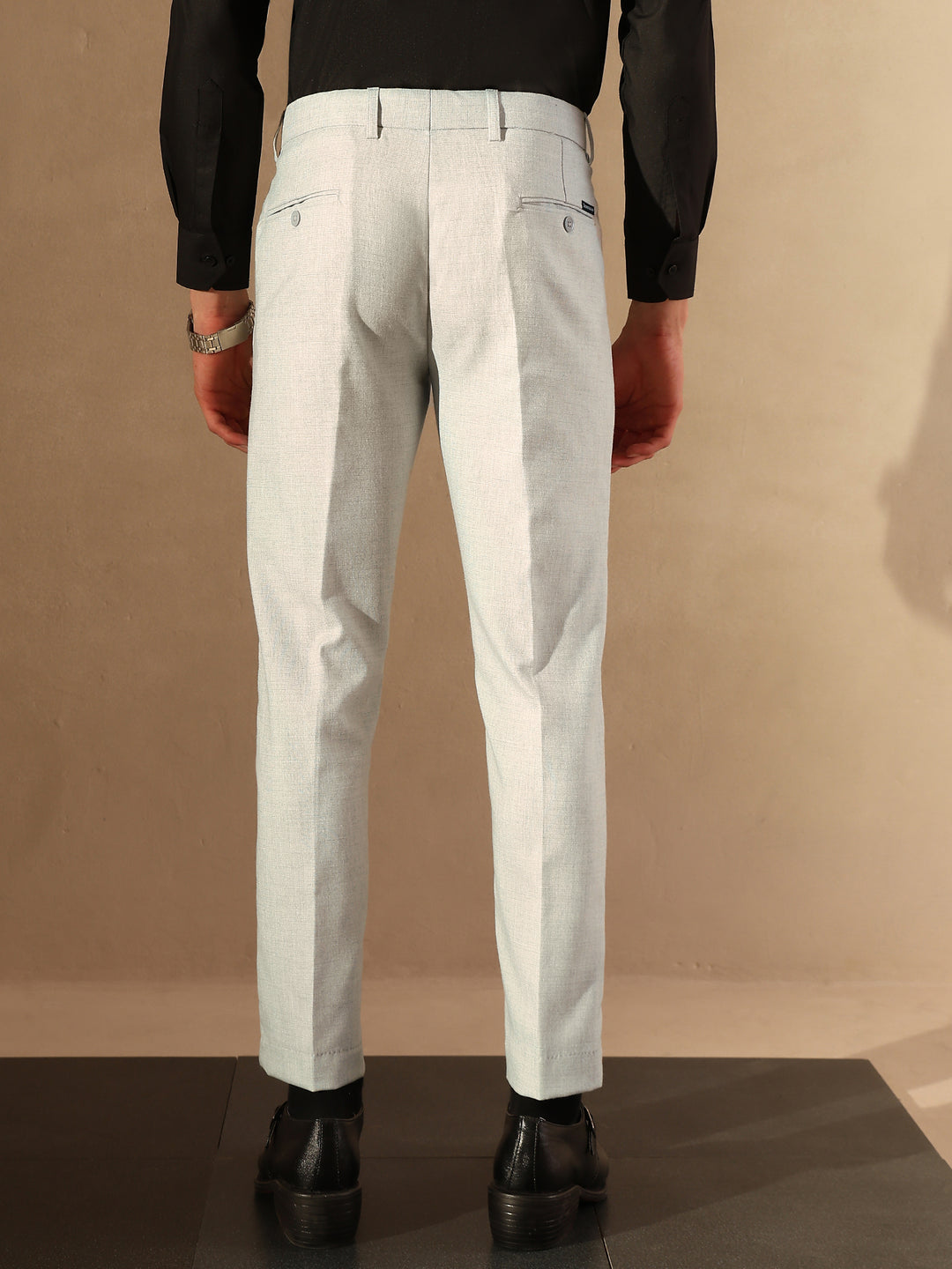 Light Grey Tapered Fit Trouser