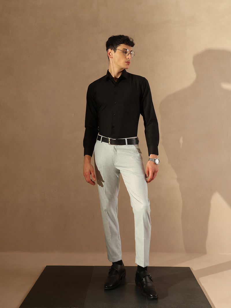 Light Grey Tapered Fit Trouser