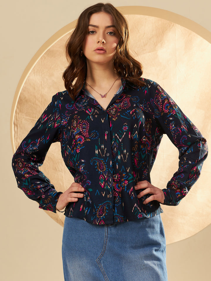 Ethnic Motifs Printed Casual Shirt