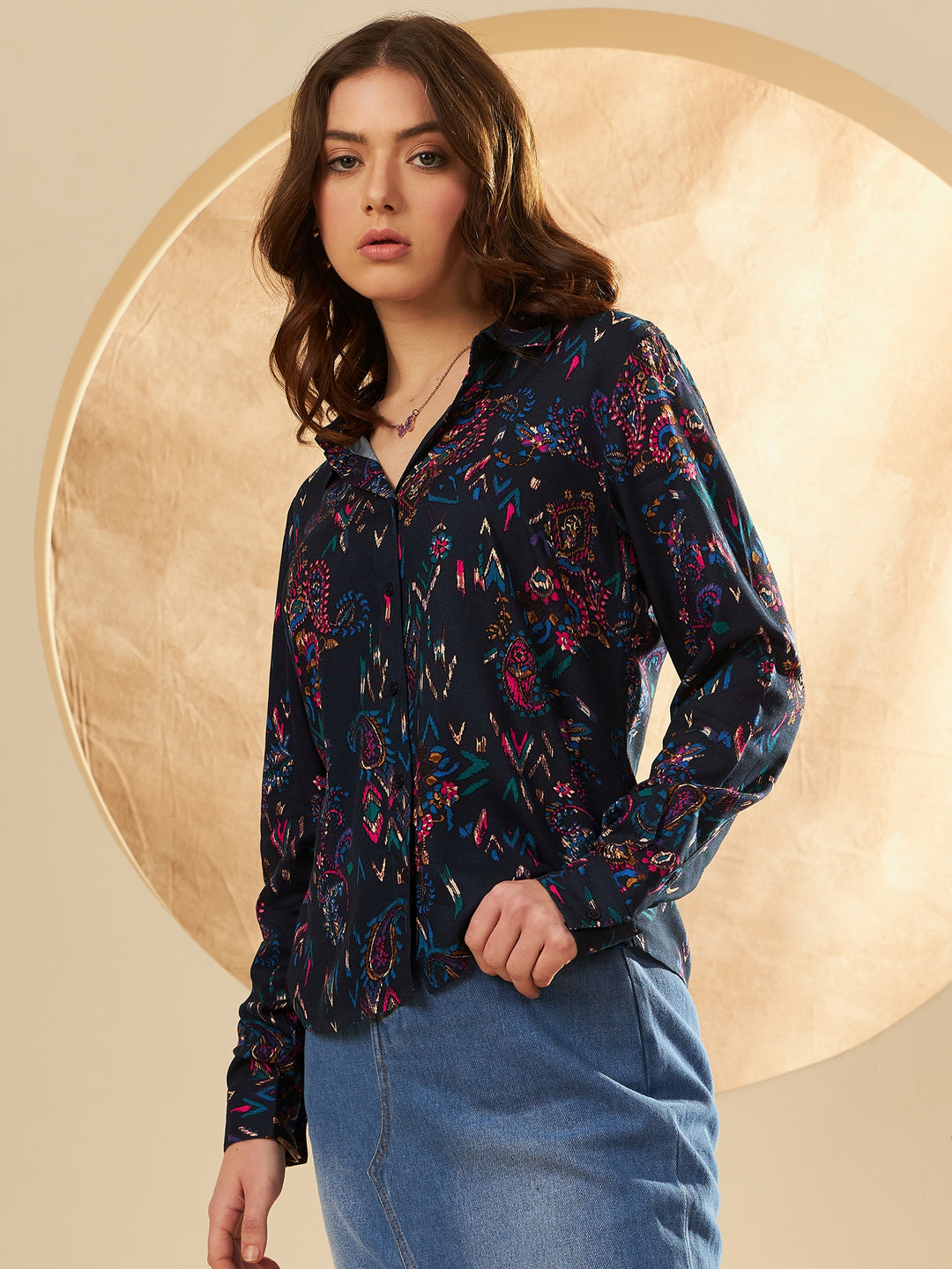 Ethnic Motifs Printed Casual Shirt